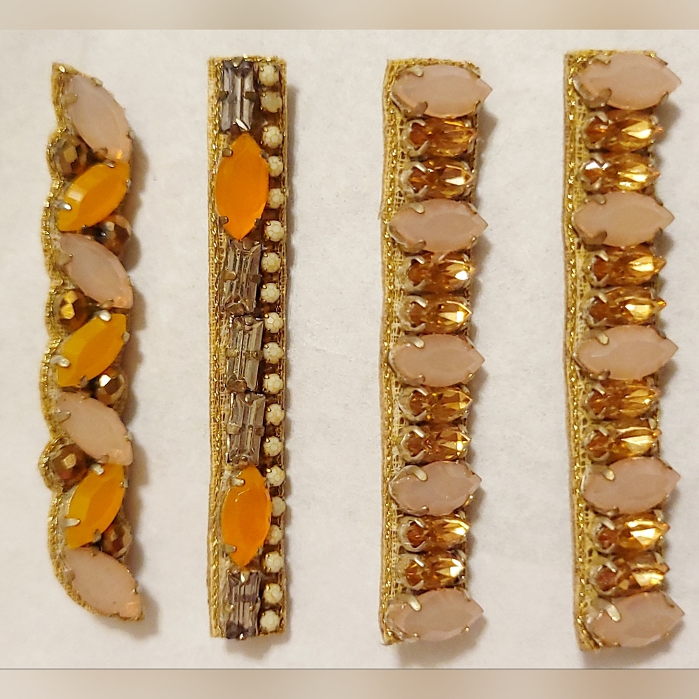 Set of 4 Anthropologie Barettes in Warm Hues